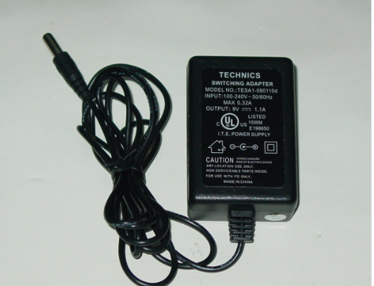 *Brand NEW*Technics TESA1-090110D 9V 1.1A for GoLite Mood Relief AC Adapter POWER SUPPLY