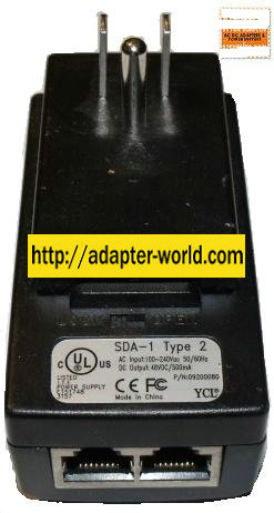 AIRSPAN SDA-1 TYPE 2 ETHERNET ADAPTER 48VDC 500mA - Click Image to Close