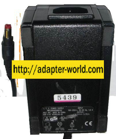 AULT PW125RA0900F02 AC ADAPTER 9.5Vdc 3.78A 2.5x5.5mm -( ) new - Click Image to Close