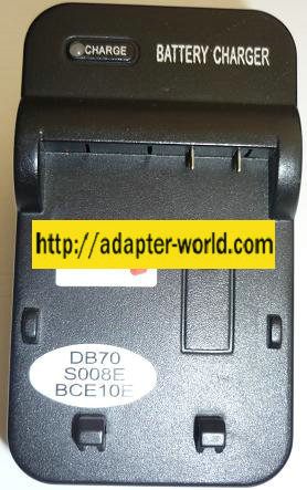 VIDEO DIGITAL CAMERA BATTERY CHARGER NEW 600mA FOR DB70 S008E B