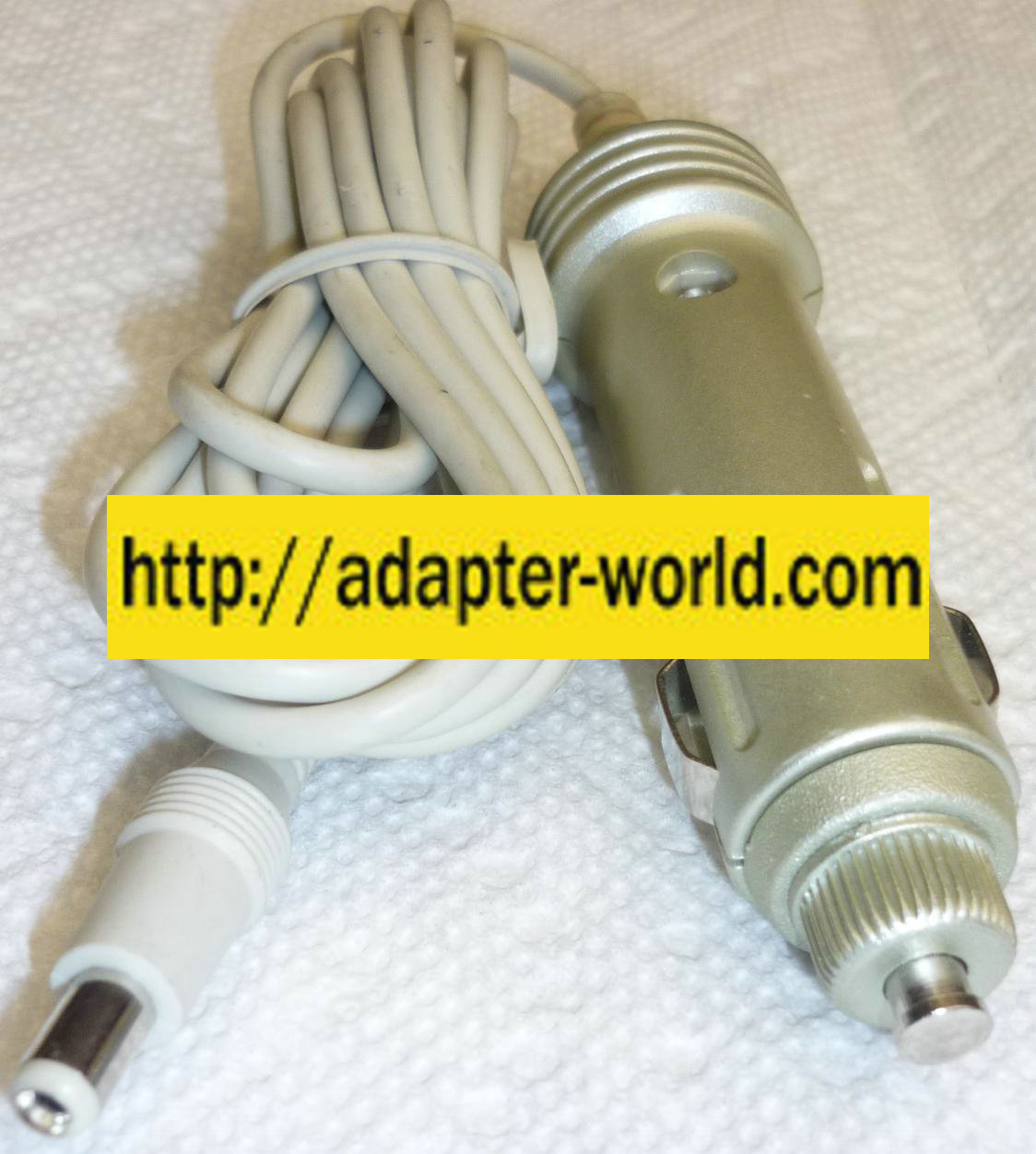 CAR POWER ADAPTER ROUND BARREL 3x5.5mm NEW POWER S - Click Image to Close