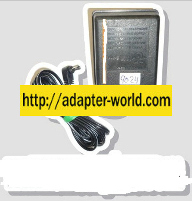 COMPONENT TELEPHONE U070050D AC ADAPTER 7VDC 500mA NEW -( ) 1x3