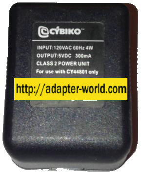 CYBIKO AC ADAPTER 5V DC 300mA NEW USB CONNECTOR CLASS 2 POWER U - Click Image to Close