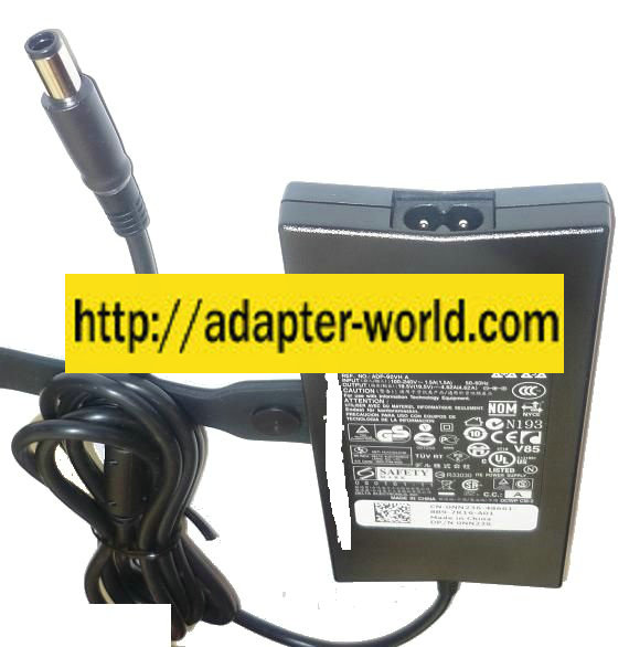 DELL DA90PE0-00 AC ADAPTER 19.5VDC 4.62A NEW -( ) 5.1x7.3mm PIN - Click Image to Close