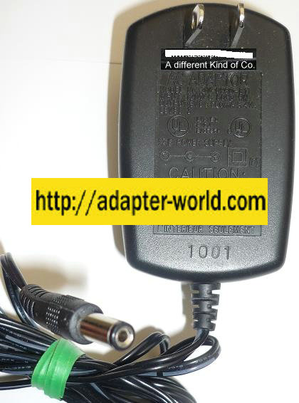 DV-0960-B11 AC ADAPTER 9VDC 500mA 5.4VA NEW -( ) 2x5.5x12mm ROU