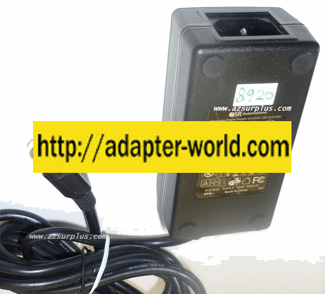 DVE DSA-0151D-09 AC ADAPTER 9VDC 2A NEW 3PIN DIN CONNECTOR ITE - Click Image to Close