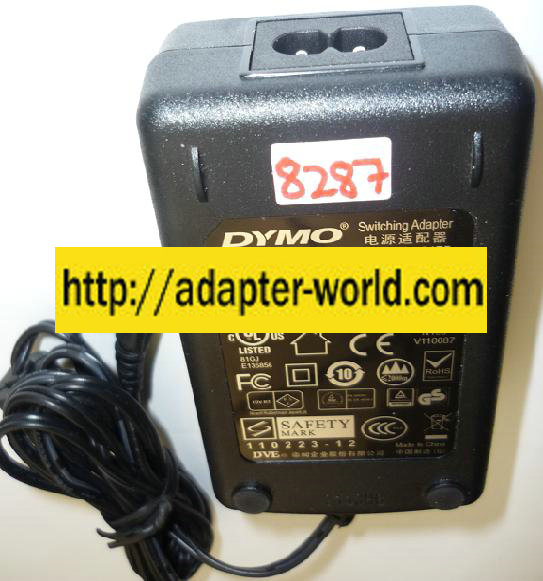 DYMO DSA-42DM-24 2 240175 AC ADAPTER 24VDC 1.75A NEW -( ) 2.5x5 - Click Image to Close