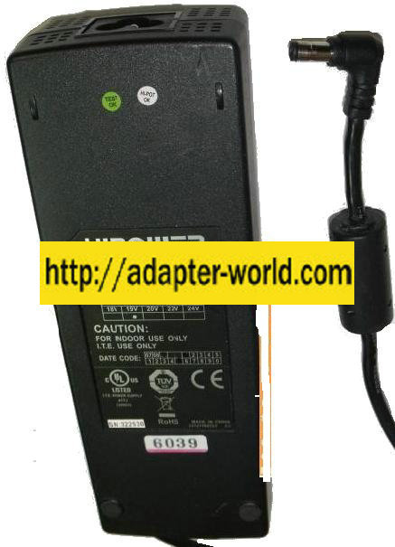 HIPOWER EA11603 AC ADAPTER 18-24V 160W LAPTOP POWER SUPPLY 2.5x5 - Click Image to Close