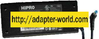 HIPRO HP-OL093B13P AC ADAPTER 19Vdc 4.7A -( )- 1.6x5.5mm 100-240 - Click Image to Close