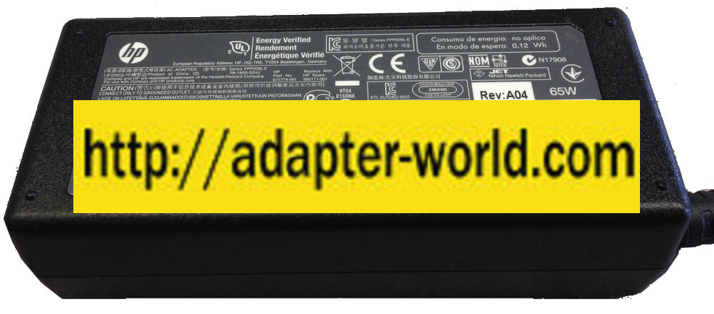 HP PA-1650-32HJ AC ADAPTER 19.5VDC 3.5A New 5 x 7.4 x 12.6 mm S - Click Image to Close