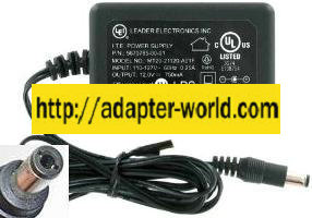 LEI MT20-21120-A01F AC ADAPTER 12VDC 750mA NEW 2.1x5.5mm -( )-