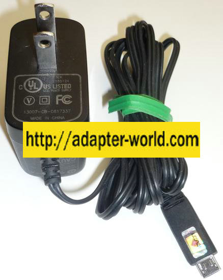 MOTOROLA SSW-2285US AC ADAPTER 5VDC 500mA CELLPHONE TRAVEL CHARG