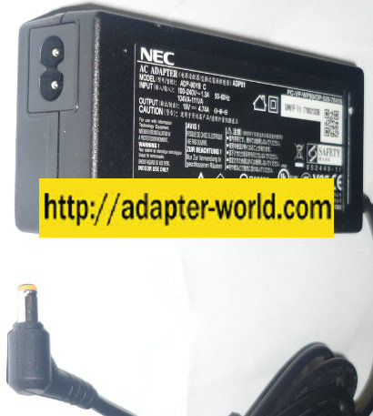 NEC ADP-90YB C AC ADAPTER 19V DC 4.74A POWER SUPPLY - Click Image to Close