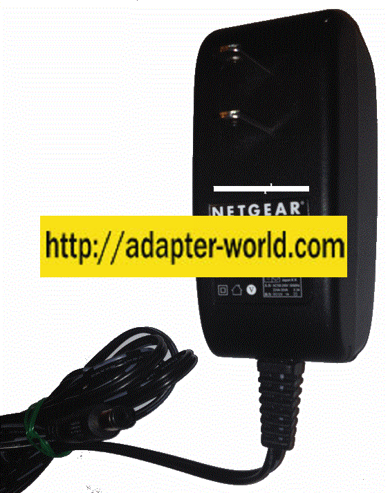 NETGEAR AD810F20 AC ADAPTER 12V DC 1A NEW -( )- 2x5.4x9.5mm ITE - Click Image to Close