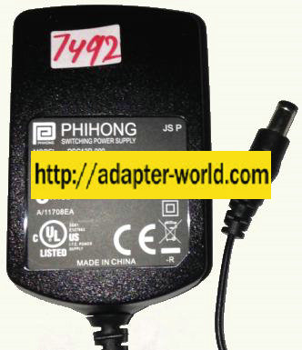 PHIHONG PSC12R-090 AC ADAPTER 9V DC 1.11A NEW -( ) 2.1x5.5x9.3