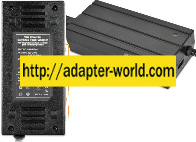 POWERUP G54-41244 Universal Notebook AC ADAPTER 90W 20V 24V 4.5A - Click Image to Close