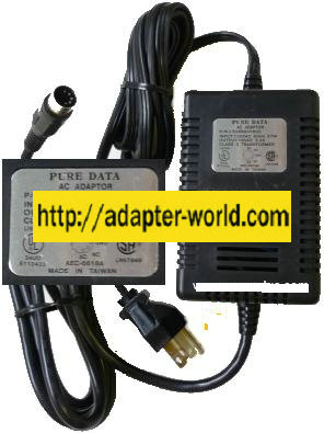 Pure Data AE-8618A 5288000600 AC ADAPTER 18VAC 2.2A 5Pin 13mm Di - Click Image to Close