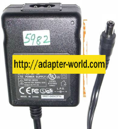 SMP SBD205 AC DC ADAPTER 5V 3A SWITCHING POWER SUPPLY - Click Image to Close