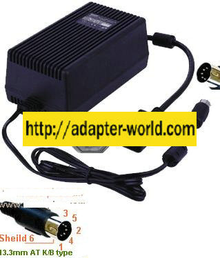 SYN SYS1100-7515 AC ADAPTER 15VDC 5A 5Pin 13mm Din 100-240vac 75 - Click Image to Close