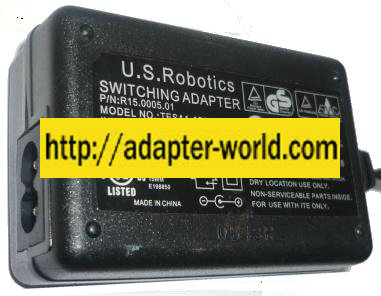 U.S. ROBOTICS TESA1-150080 AC ADAPTER 15VDC 0.8A POWER Supply Sw - Click Image to Close