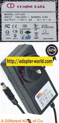 Coming Data CP1220 AC Adapter 12VDC 2A New -( ) 2x5.5mm New 10 - Click Image to Close