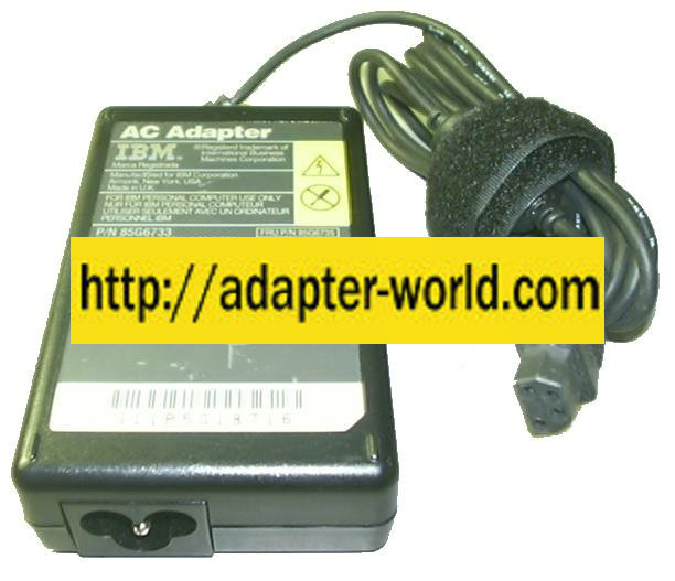IBM 85G6733 AC ADAPTER 16VDC 2.2A 4 PIN POWER SUPPLY LAPTOP 704 - Click Image to Close