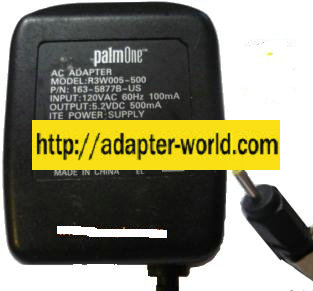 PalmOne DV-0555R-1 AC ADAPTER 5.2VDC 500mA ITE POWER SUPPLY - Click Image to Close