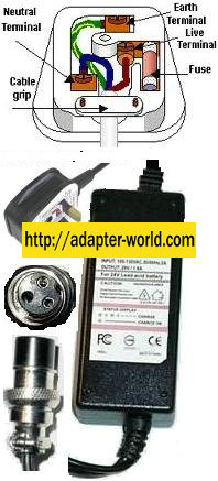 LEADMAN POWMAX KY-05048S-29 AC Adapter 29VDC Lead-Acid battery C