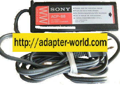 SONY ACP-88 AC PACK 8.5V 1A VTR 1.2A BATT POWER ADAPTER BATTERY