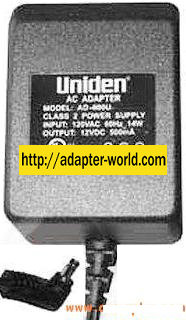 UNIDEN AC6248 AC ADAPTER 9V DC 350mA 6W linear regulated POWER S