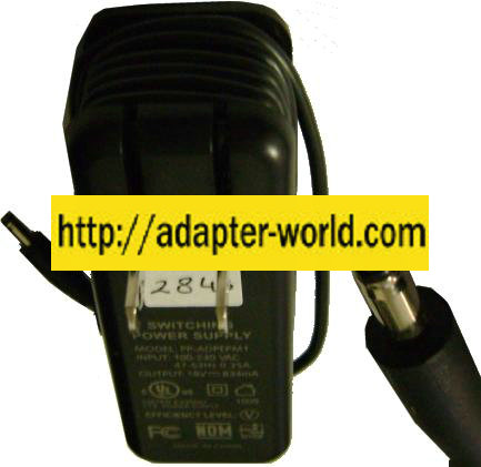 Powermat PP-ADPEPM1 AC ADAPTER 18VDC 834mA original I.T.E Switch - Click Image to Close