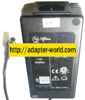 ACRO-POWER AXS48S-12 AC ADAPTER 12VDC 4A -( ) 2.5x5.5mm 100-240v - Click Image to Close