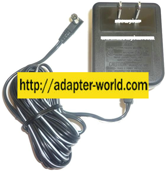 ANOMA AD-9123 AC ADAPTER 9VDC 250mA NEW -( ) 2.5x5.5x12.9mm 90 ° - Click Image to Close