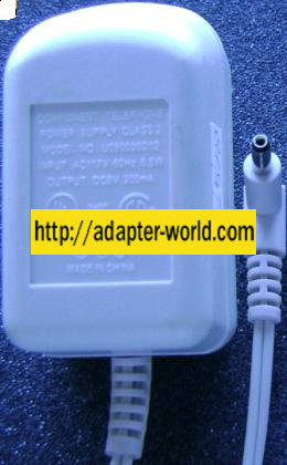 COMPONENT TELEPHONE U090030D12 AC ADAPTER 9VDC 300mA -( ) 1.3x3. - Click Image to Close