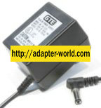 GTE DV-1220 AC ADAPTER 12V 150mA PLUG-IN POWER SUPPLY FOR TELEPH - Click Image to Close
