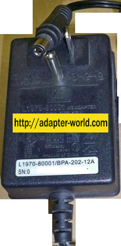 HP BPA-202-12A AC ADAPTER 12V DC 1250mA L1970-80001 Printer Scan - Click Image to Close
