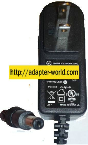 LEI MT12-4120100-A1 AC ADAPTER 12V 1A -( )- 2x5.5mm Power Supply - Click Image to Close