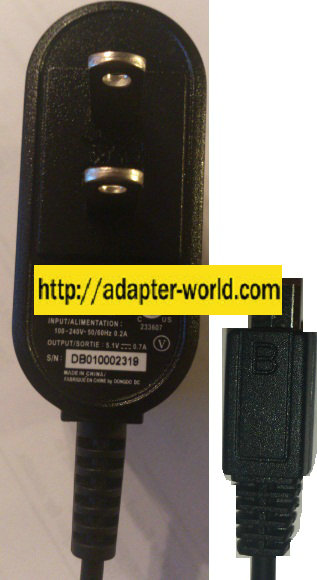 LG STA-U34WDI AC ADAPTER 5.1V DC 0.7A NEW PHONE CHARGER - Click Image to Close