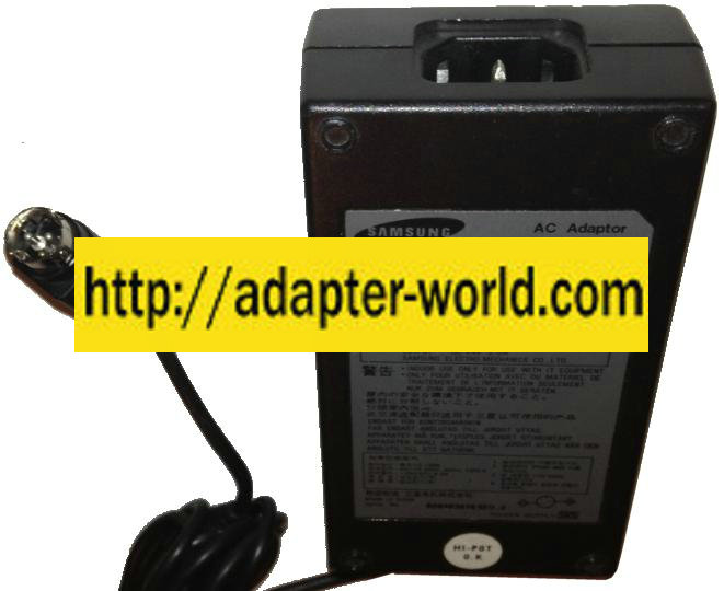 SAMSUNG PSCV500107A AC ADAPTER 24V DC 2A NEW 3-PIN DIN CONNECTO - Click Image to Close