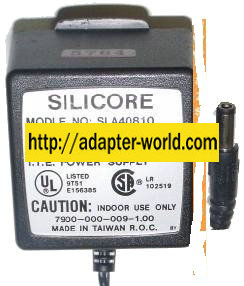 SILICORE SLA40810 AC ADAPTER 8Vac 650mA New ~(~) 120vac 8VA ITE - Click Image to Close
