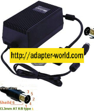 ACIworld SYS1100-7515 AC ADAPTER 15VDC 5A 5Pin 13mm Din 100-240v - Click Image to Close