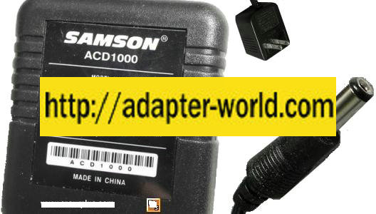 Samson ACD1000 WT41-1800200DU AC ADAPTER 18Vdc 200mA 2.1x5.5mm - - Click Image to Close