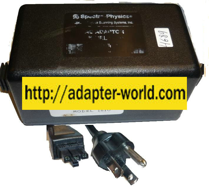 Spectra physics 1610 AC ADAPTER 7316-000-019 950LX SCANNER - Click Image to Close