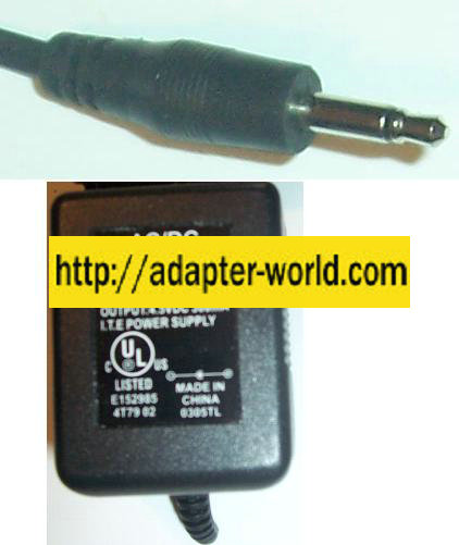 AD35-04505 AC DC Adapter 4.5V 300mA I.T.E Power Supply - Click Image to Close