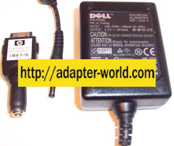 DELTA DELL ADP-13CB A AC ADAPTER 5.4VDC 2410mA -( )- 1.7x4mm 100 - Click Image to Close