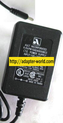 AULT PW15AE0600B03 AC ADAPTER 5.9VDC 2000mA NEW 1.2x3.3mm POWER - Click Image to Close