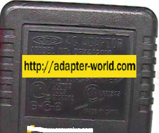 DPX412010 AC ADAPTER 6V 600mA CLASS 2 TRANSFORMER POWER SUPPLY - Click Image to Close