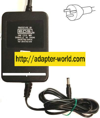 EVER CORP EDS 11115 AC ADAPTER 12VDC 1A NEW -( )- 2.4x5.5mm 120