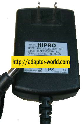 HIPRO HP-OJ015L6A AC ADAPTER 5V 3A NEW - Click Image to Close