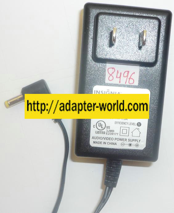 INSIGNIA S018BU0900150 AC ADAPTER 9VDC 1.5A NEW -( ) 1.5x4mm PO - Click Image to Close